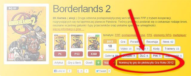Wystartowały nominacje do plebiscytu Gra Roku 2012 – zdecyduj, które gry wezmą udział w ostatecznym głosowaniu! - ilustracja #2