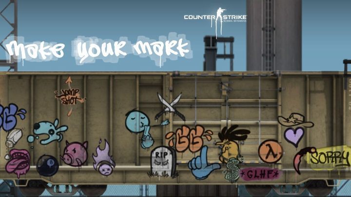 To część grafik, jakie od dziś będą gościć na murach map w CS:GO. - Counter Strike: Global Offensive wprowadza graffiti, ale nie za darmo - wiadomość - 2016-10-07