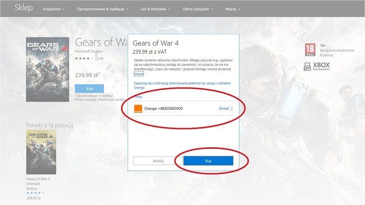 Orange umożliwia płacenie za zakupy w Xbox Games metodą