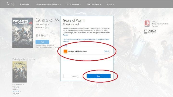 Orange umożliwia płacenie za zakupy w Xbox Games metodą 