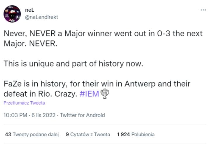 Zespół CSGO z historycznym osiągnięciem, jakiego nikt nie chce - ilustracja #1