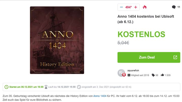 Anno 1404 History Edition za darmo [Aktualizacja] - ilustracja #1