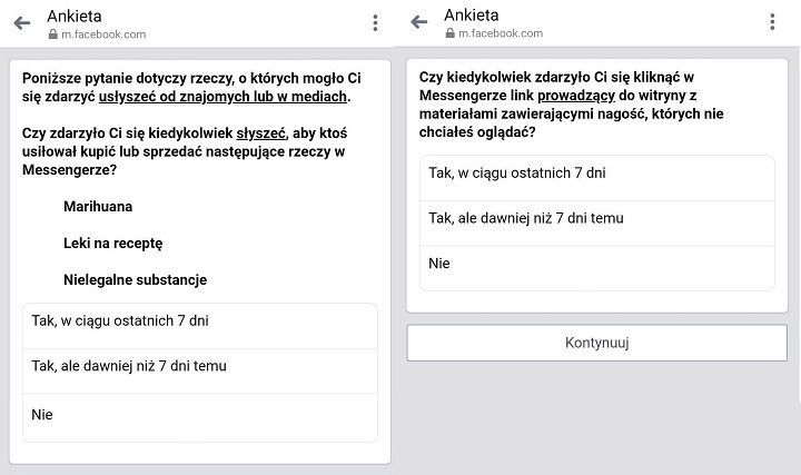 Facebook pyta o używki - tajemnicze ankiety na portalu - ilustracja #1