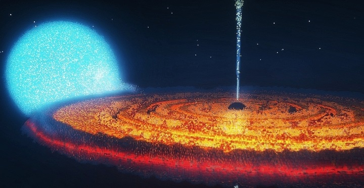 Kwazar pożerający gwiazdę w Minecraft - zobacz ogromną kosmiczną mapę - ilustracja #1