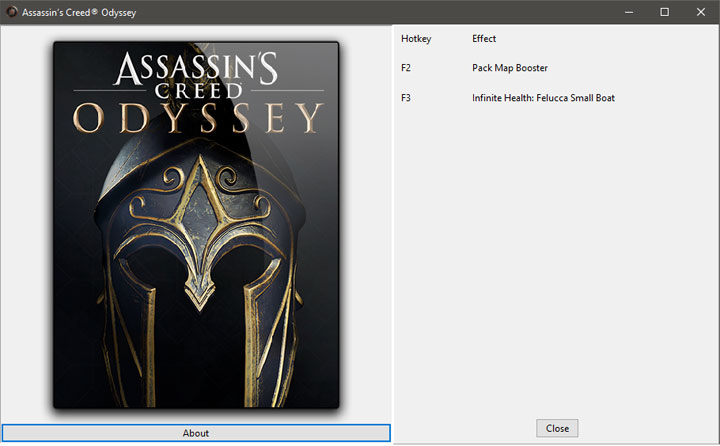 Assassin's Creed: Odyssey mod Pack Map Booster and Felluca Infinite Health v.1.0c