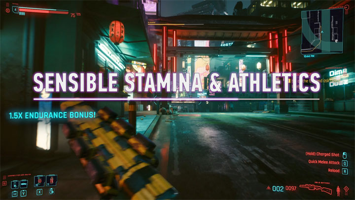 Cyberpunk 2077 mod Sensible Stamina and Athletics v.1.1.0
