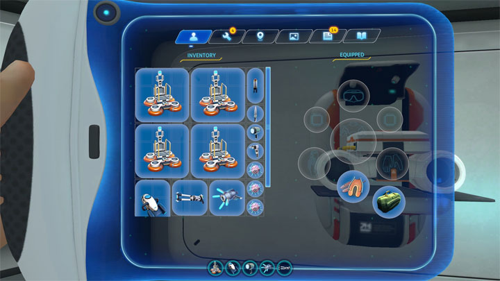 Subnautica: Below Zero mod Bag equipment BZ v.1.0.0