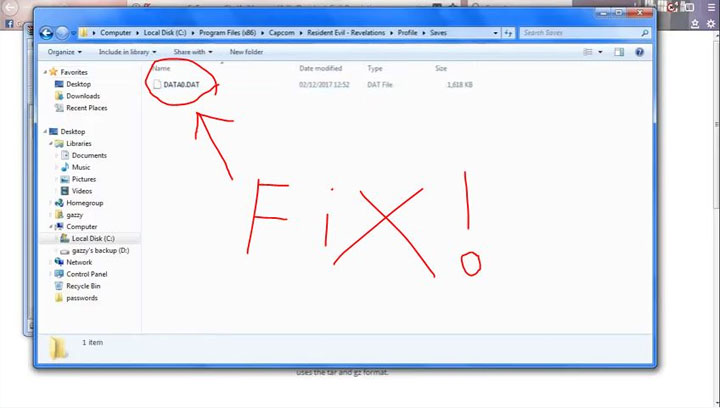 Resident Evil: Revelations mod Resident Evil: Revelations Save Data Fix v.3092019