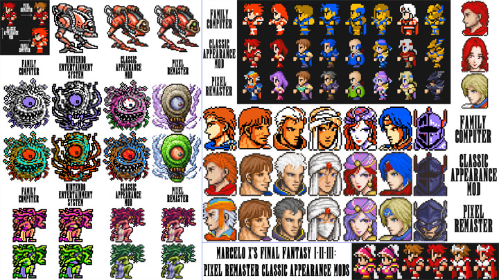 Final Fantasy Pixel Remaster mod FF1 Classic Appearance & Better Fonts Mod v.1.0