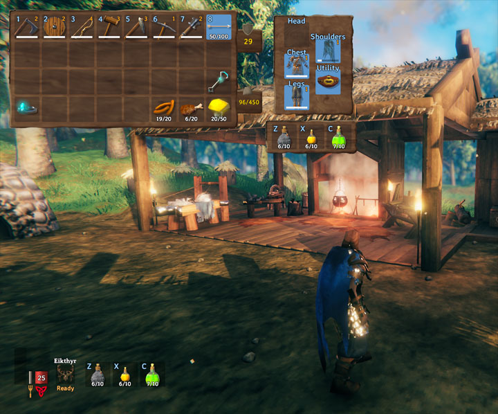 Valheim mod Equipment and Quick Slots v.1.0.5