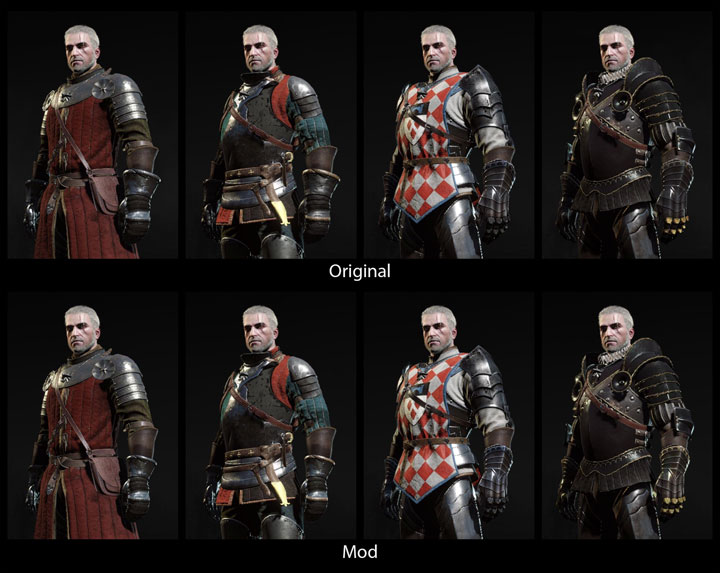 Wiedźmin 3: Dziki Gon mod Slim Gloves v.1.1