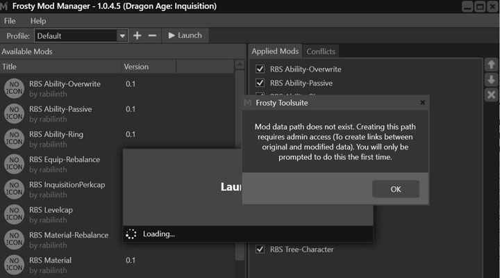 Mass Effect: Andromeda mod Frosty Mod Manager v.1.0.4.5