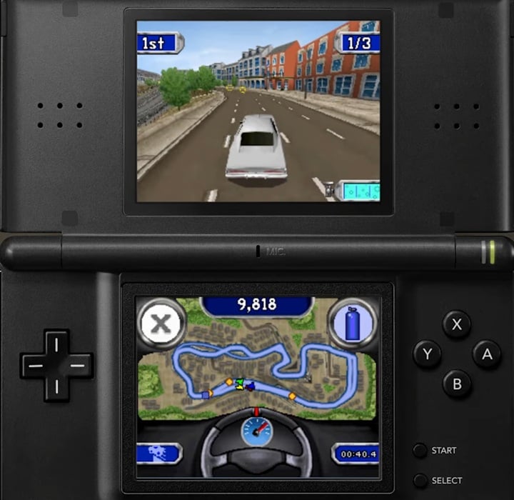 Nitro-X to nietypowy twór jak na standardy serii Need for Speed. Źródło: Jumpers 1998 / YouTube. - Tylko dla koneserów. Need for Speed na GBA i DS-a robił, co mógł, by trzymać jak najwyższy poziom - wiadomość - 2025-05-15