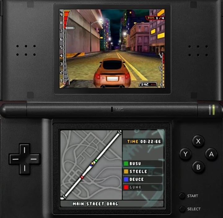 Need for Speed: Underground 2 na Nintendo DS to jedna z pierwszych gier z trójwymiarową grafiką na tego handhelda. Źródło: Jumpers 1998 / YouTube. - Tylko dla koneserów. Need for Speed na GBA i DS-a robił, co mógł, by trzymać jak najwyższy poziom - wiadomość - 2025-05-15