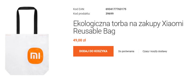 Ściereczka Apple za 119 zł to nic, Xiaomi oferuje torbę na zakupy za 49 zł - ilustracja #1