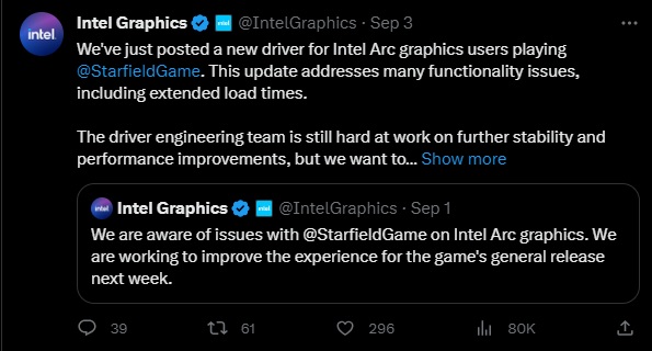 Koniecznie pobierz tę aktualizację, jeśli masz kartę graficzną Intela i grasz w Starfield - ilustracja #1