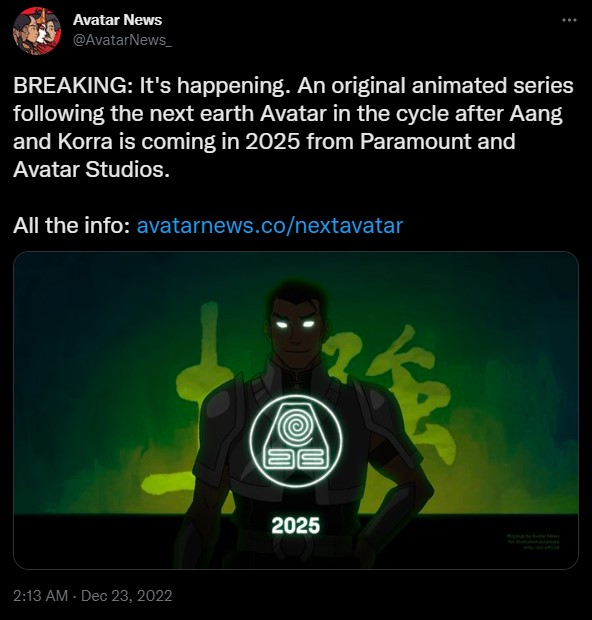 Animowany Avatar z nową kontynuacją? Ponoć dostaniemy historię następcy Aanga i Korry - ilustracja #1