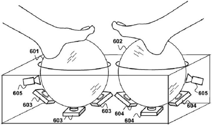 Sony patentuje pomysły na wykorzystanie stóp w AR i VR, mają poprawić immersję - ilustracja #1