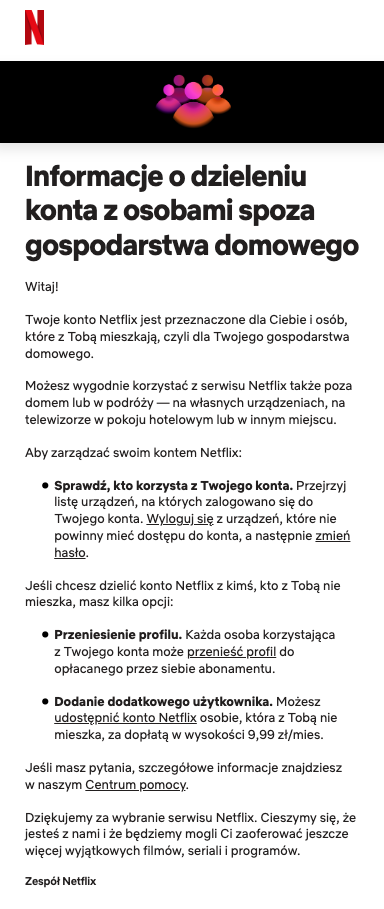 Netflix wprowadza dodatkową opłatę w Polsce, to koniec swobodnego dzielenia kont - ilustracja #1