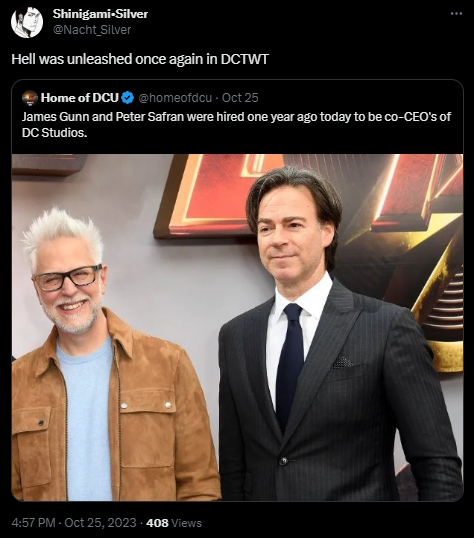 Rok temu James Gunn objął stery nad DCU, fani podsumowują jego dotychczasowe dokonania - ilustracja #1