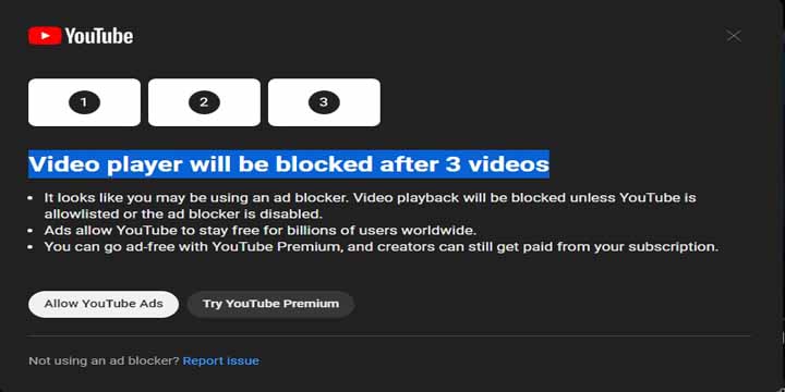 YouTube chce blokować użytkowników AdBlocków - ilustracja #1