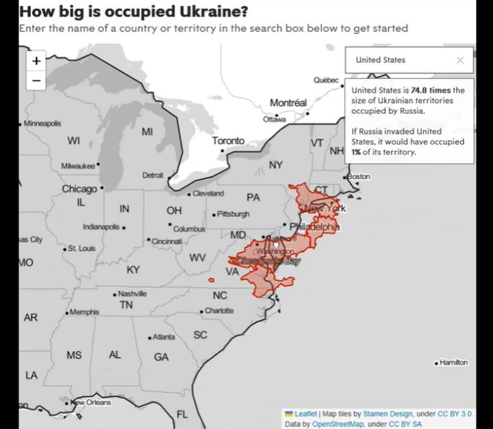 Interaktywna mapa pokazuje, jak dużo Polski okupowaliby Rosjanie, gdybyśmy byli w sytuacji Ukrainy - ilustracja #5