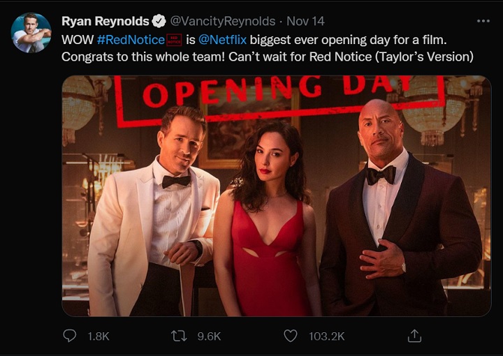 Red Notice pobił rekord oglądalności na Netflixie mimo krytyki - ilustracja #1