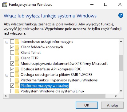 Pomijając wizytę w BIOS-ie / UEFI, aktywacja wirtualizacji sprzętowej to bardzo prosta czynność. Źródło: własne.