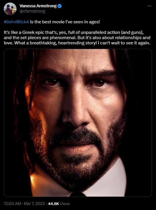 John Wick 4 najlepszym filmem akcji ostatniej dekady? Są pierwsze opinie - ilustracja #3