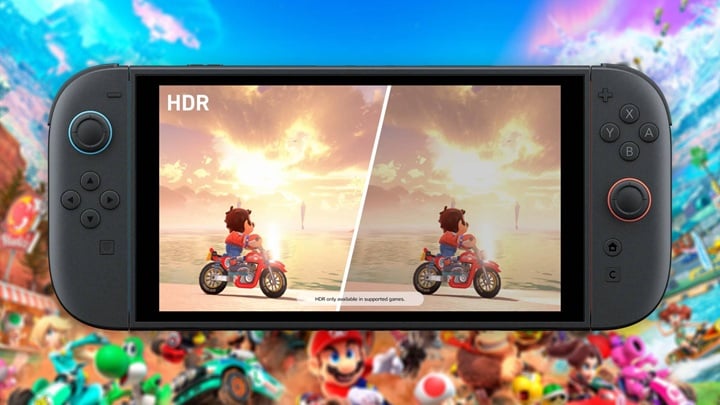 Nintendo Switch 2 obsługuje HDR również w trybie przenośnym. Źródło: GamesRadar. - Jaki telewizor do Nintendo Switch 2? 5 funkcji, bez których lepiej nie zaczynać gry - wiadomość - 2025-06-03
