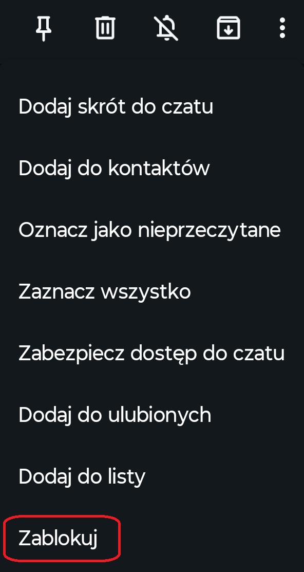 Proces blokowania kontaktów na WhatsApp nie jest zbyt skomplikowany. Źródło: własne.