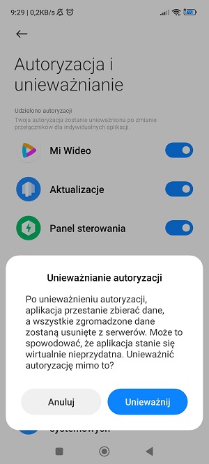 Aplikacja msa to jeden z głównych „winowajców” wyświetlania reklam w telefonach Xiaomi. Źródło: własne.