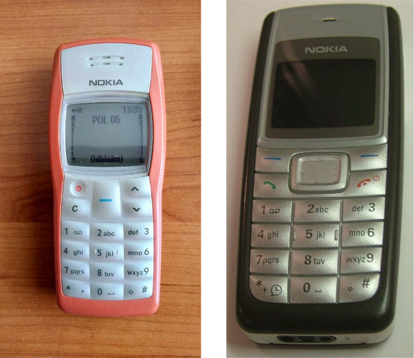 Nokia 1100 i Nokia 1110 | Źródło: Wikipedia