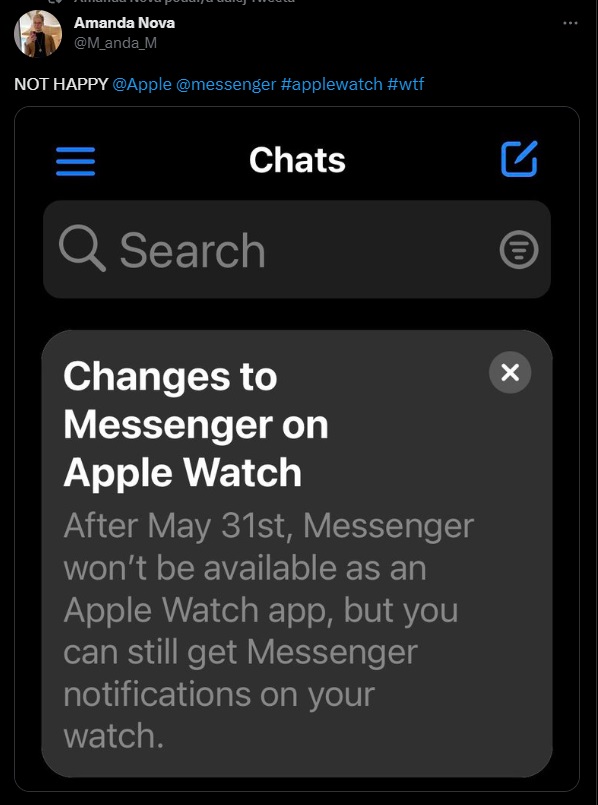 To koniec Messengera na smartwatche od Apple - ilustracja #2