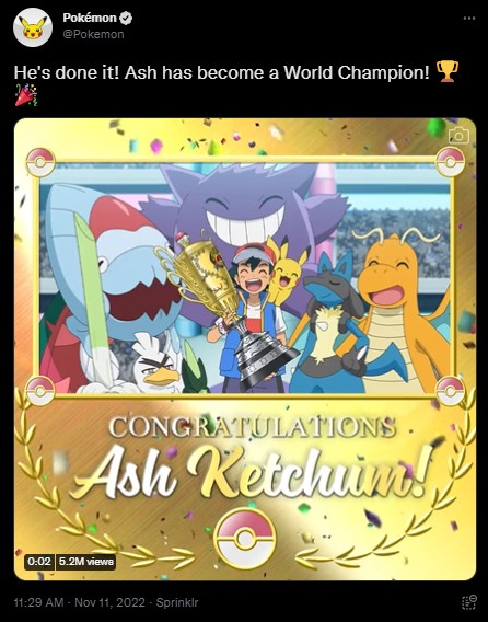 Po 25 latach Ash wreszcie został najlepszym trenerem Pokemonów, fani świętują - ilustracja #1