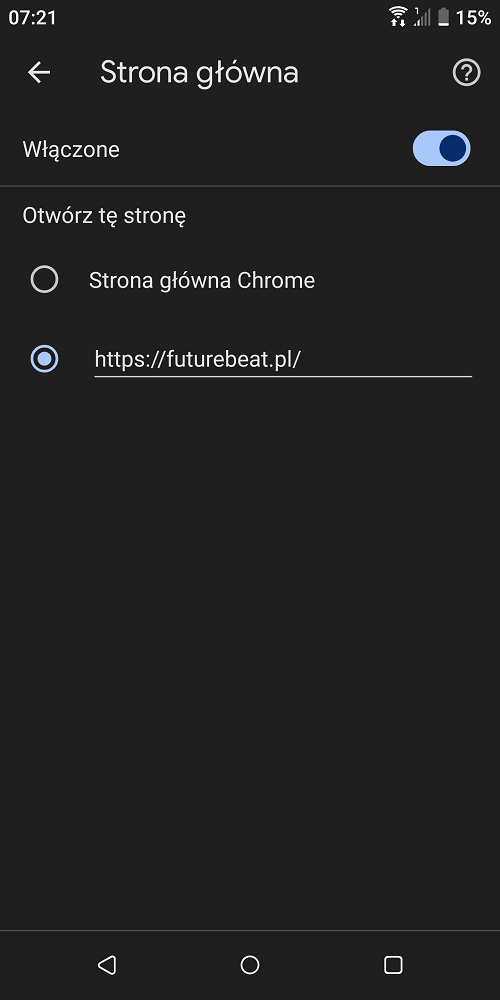 Ze strony startowej możemy zrobić użytek również w mobilnej wersji aplikacji Chrome. Źródło: własne.