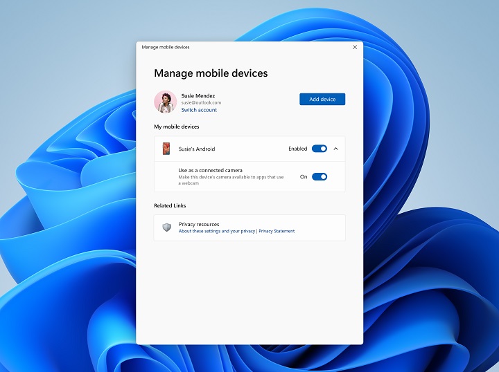 Źródło: Microsoft - Microsoft pożycza sobie rozwiązanie Apple; smartfon zastąpi kamerę internetową - wiadomość - 2024-03-01