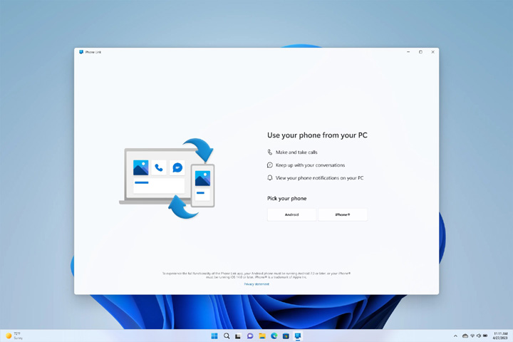 Phone Link dla iOS od Microsoftu umożliwia integracja iPhoneów z Windows 11 - ilustracja #2