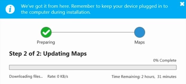 Proces aktualizacji map w Garminach nie jest szczególnie skomplikowany. Źródło: Garmin.