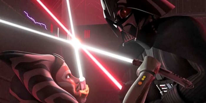 Walka Ahsoki z Anakinem odzwierciedliła aż trzy najważniejsze pojedynki Dartha Vadera - ilustracja #1
