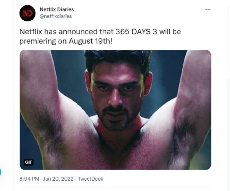 Kolejne 365 dni z datą premiery. Kiedy zobaczymy film na Netflixie? - ilustracja #1
