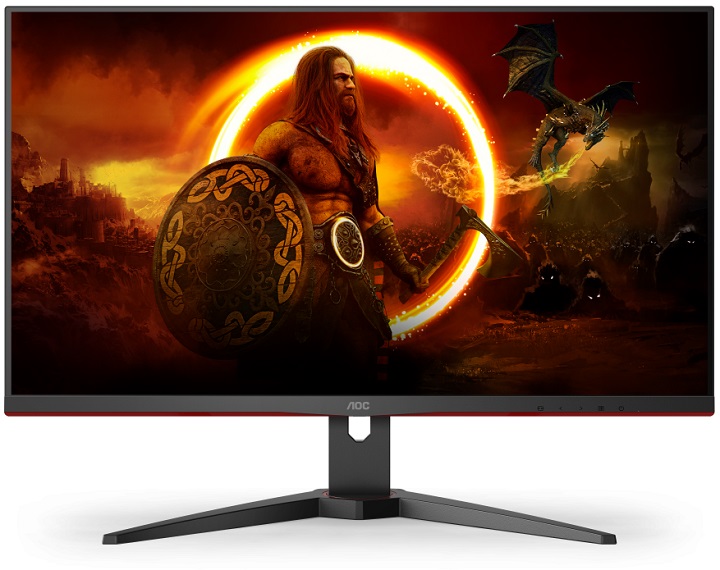 AOC U28G2AE-BK - tani monitor 4K dla graczy - ilustracja #1