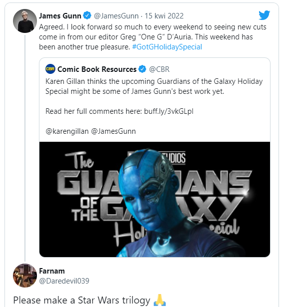 James Gunn wyjaśnia, dlaczego nie chce kręcić Gwiezdnych wojen - ilustracja #1