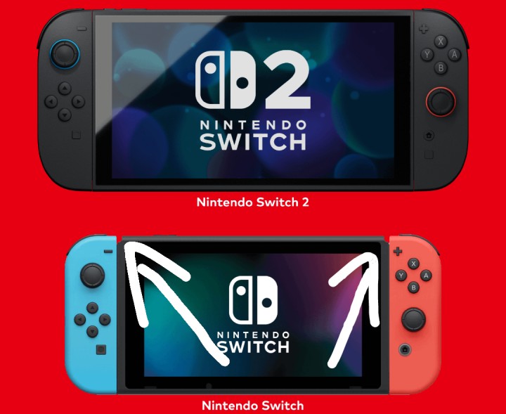 Drobna zmiana w Switchu 2, a duży postęp w wyglądzie. Źródło: ChristosZita, Reddit - Nintendo Switch 2 - fani cieszą się z istotnego szczegółu nowej konsoli, który poprawia wygląd - wiadomość - 2025-01-23