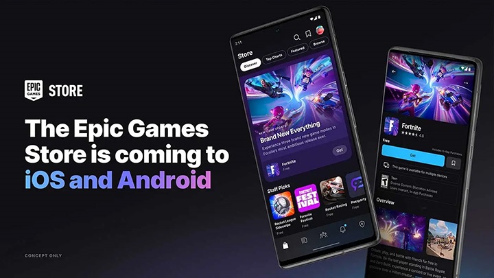 Pierwszy krok w celu osłabienia dominacji Apple ma nastąpić w tym roku, wraz z powrotem gry Fortnite oraz premierą Epic Games Store na systemach iOS. | Źródło: Epic Games