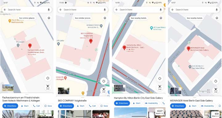 Źródło: Android Police - Mapy Google w końcu zaczną wyświetlać wejścia do budynków; trwają testy nowej funkcji - wiadomość - 2024-03-05