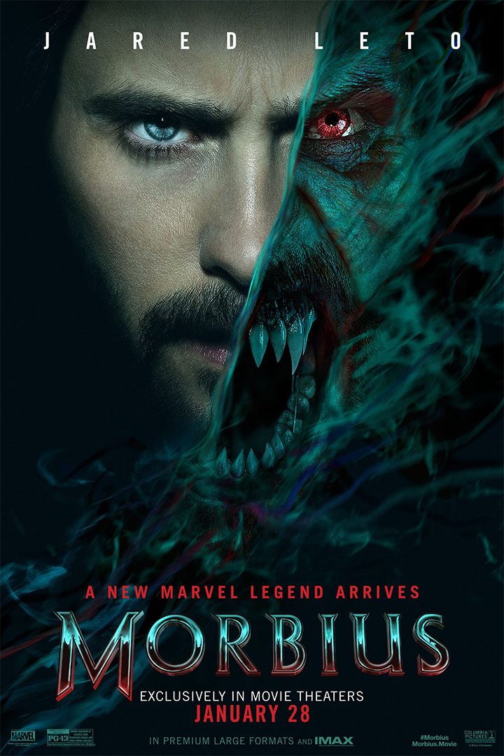 Jared Leto przechodzi transformację na nowym klipie i plakacie Morbiusa - ilustracja #1