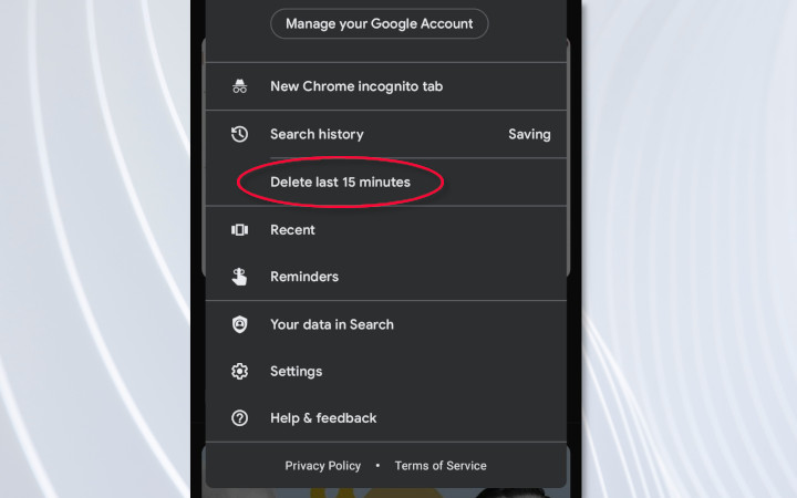 Aplikacja Google pozwoli skasować ostatnie 15 minut historii - ilustracja #1
