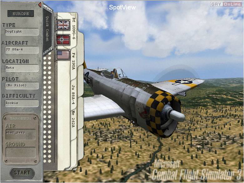 Microsoft Combat Flight Simulator 3 Battle for Europe screenshots