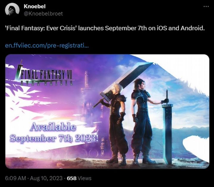 Data premiery Final Fantasy VII Ever Crisis nie jest już tajemnicą - ilustracja #1
